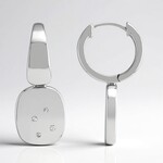 Orecchini in argento con Diamante I1 (G) (Annette)