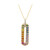 Gouden halsketting met saffieren (CIRARI)