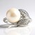 Anello in argento con Perla d'Acqua Dolce Bianca (TPC)