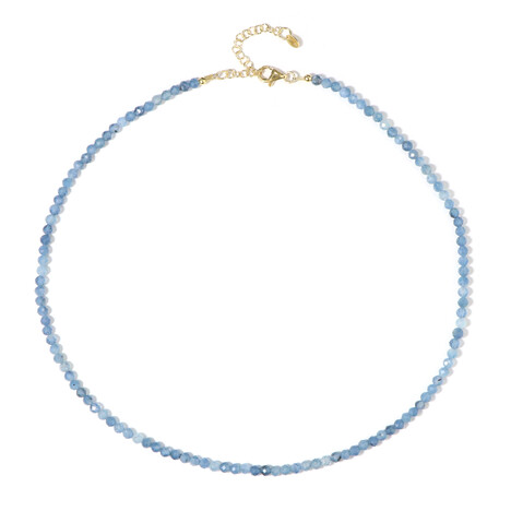 Brasilianischer Aquamarin-Silberhalskette (Adela Silber)