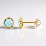 Orecchini in argento con Larimar