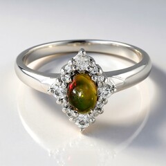 Anello in argento con Opale Mezezo