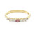 Padparadscha-Saphir-Silberring
