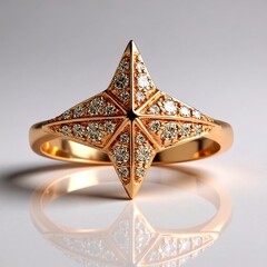 Anello in oro con Diamante Rose de France SI1 di Argyle