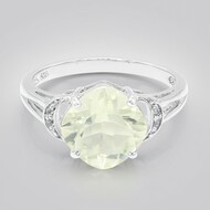 Bague en argent et Orthose