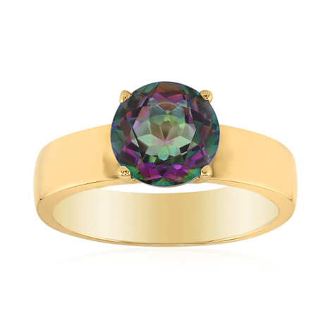 Anillo en plata con Cuarzo místico