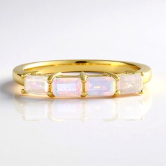 Anello in argento con Opale di Welo