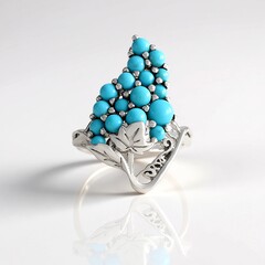 Anello in argento con Turchese Sleeping Beauty (Faszination Türkis)