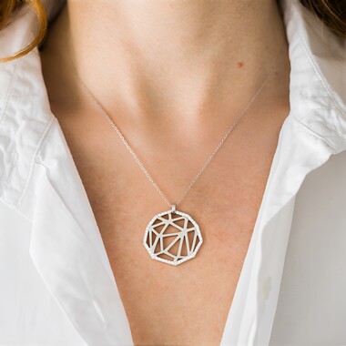 Collana in argento con Zircone