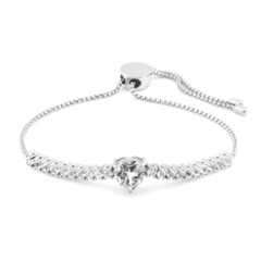 White Topaz Silver Bracelet