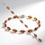Bracciale in argento con Ambra Baltica Cognac (dagen)
