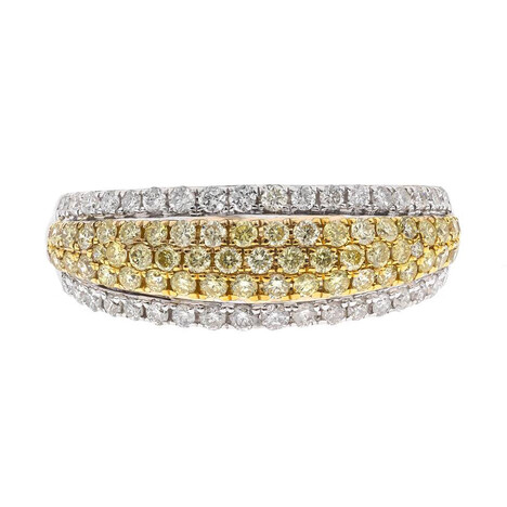 Anillo en oro con Diamante amarillo SI2 (CIRARI)