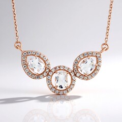 Collana in argento con Petalite