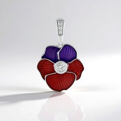 Ciondolo in argento con Zircone (Adela Silber)