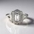 Anello in argento con Zaffiro Bianco