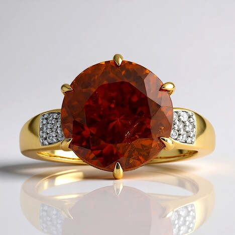 Anello in oro con Sfalerite