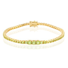 Burmesischer Peridot-Silberarmband