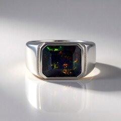 Anello in argento con Opale Mezezo
