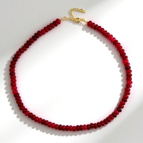Collana in argento con Quarzo Ciliegia