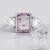 Anello in argento con Ametista Rose de France