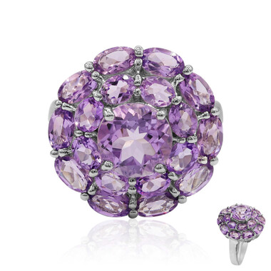 Anello in argento con Ametista