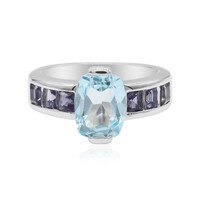 Sky Blue Topaz Silver Ring