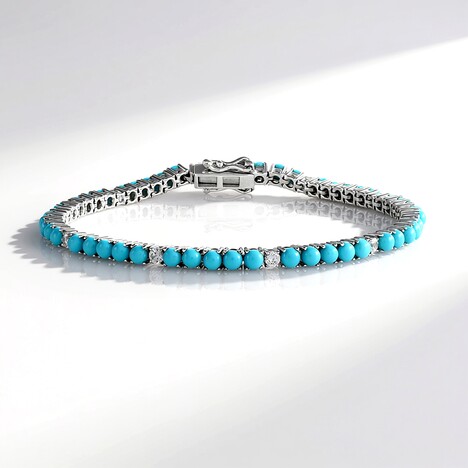Bracciale in argento con Turchese Sleeping Beauty (Faszination Türkis)