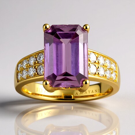 Anello in oro con Diasporo Rosa (AMAYANI)