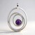 Ciondolo in argento con Charoite