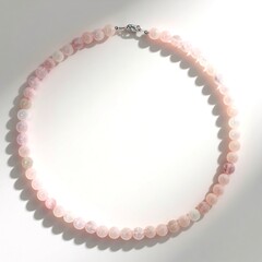 Collana in argento con Quarzo Rosa