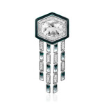 Zilveren hanger met een witte kwarts (SAELOCANA)