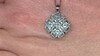 Colgante en plata con Topacio azul cielo