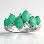 Anello in argento con Smeraldo Nova Era (de Melo Essence)
