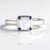 Anello in argento con Pietra di Luna Blu (KM by Juwelo)