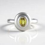 Anello in argento con Sfene