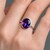Moroccan Amethyst Silver Ring