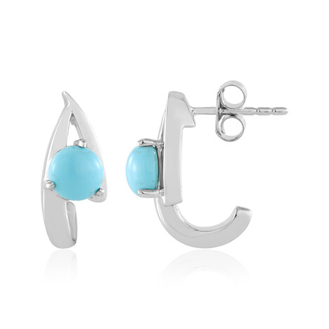 Zilveren oorbellen met Sleeping Beauty Turkooisen (de Melo)