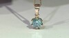 Colgante en oro con Diamante azul cielo I2 (SUHANA)