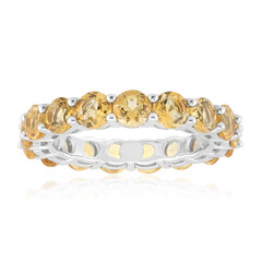 Anillo en plata con Citrino