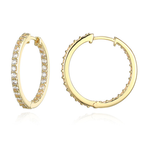 Zirkon-Silberohrringe