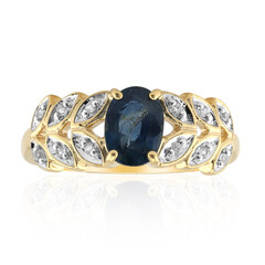 Gouden ring met een Kanchanaburi saffier