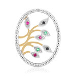 Colgante en plata con Rubí