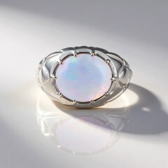 Anello in argento con Opale di Welo (de Melo Essence)