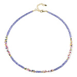 Edelstein-Silberhalskette (Riya)