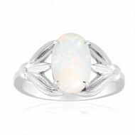 Brasilianischer Weißer Opal-Goldring