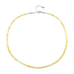 Collar en plata con Berilo amarillo