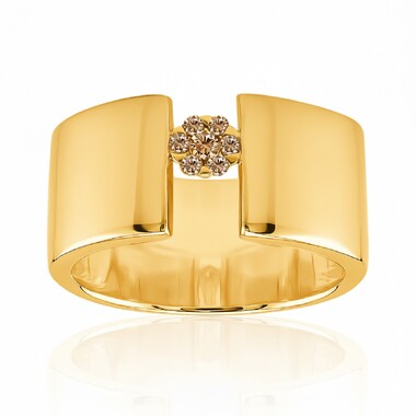 Anello in argento con Diamante Rose de France SI1 di Argyle (Annette)
