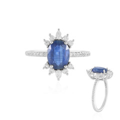 Zilveren ring met een Nepal Kyaniet