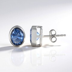 Orecchini in argento con Fluorite Cangiante