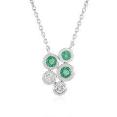 Collana in argento con Smeraldo Colombiano